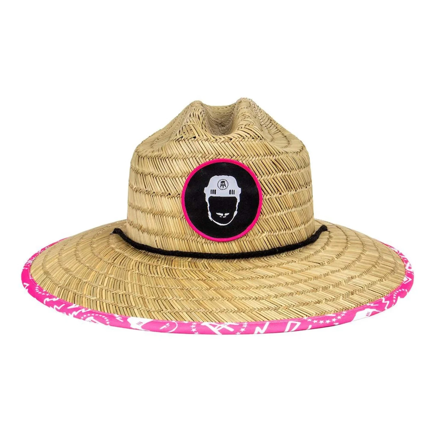 Pink Whitney Straw Lifeguard Hat 3 Pink Whitney Straw Lifeguard Hat