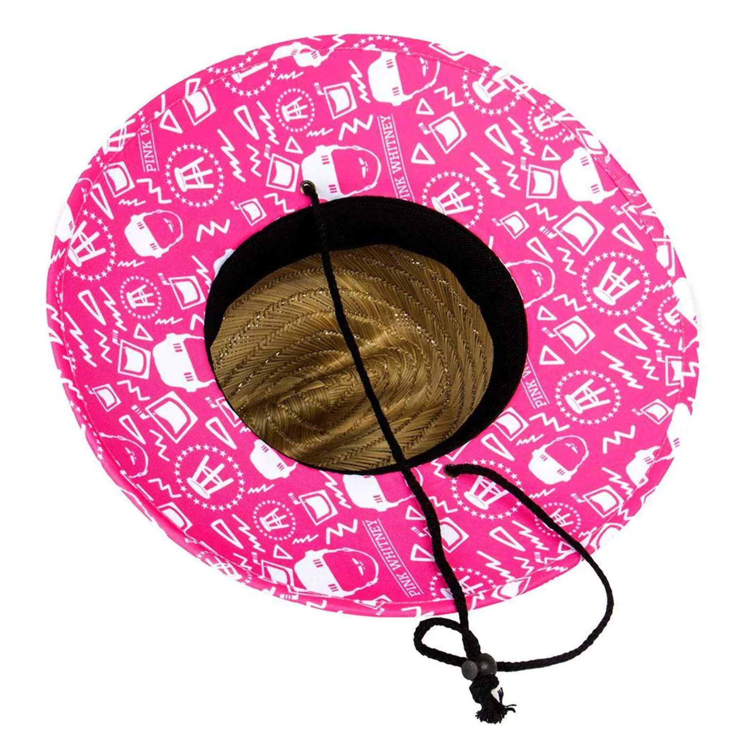 Pink Whitney Straw Lifeguard Hat 5 Pink Whitney Straw Lifeguard Hat - Image 3