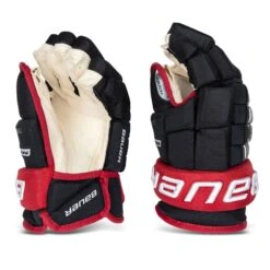 Bauer Pro Series Senior Hockey Gloves -Hockey Equipment Shop bauer gloves bauer pro series senior hockey gloves black red 14 28743836926018