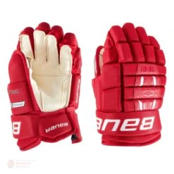 Bauer Pro Series Senior Hockey Gloves -Hockey Equipment Shop bauer gloves bauer pro series senior hockey gloves red 14 28743837024322