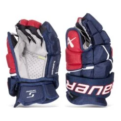 Bauer Supreme Mach Senior Hockey Gloves 41 Bauer Supreme Mach Senior Hockey Gloves -Hockey Equipment Shop bauer gloves bauer supreme mach senior hockey gloves navy red white 14 30597298749506