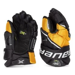 Bauer Vapor 2X Pro Senior Hockey Gloves -Hockey Equipment Shop bauer gloves bauer vapor 2x pro senior hockey gloves black gold 13 28743796457538