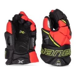 Bauer Vapor 2X Pro Senior Hockey Gloves -Hockey Equipment Shop bauer gloves bauer vapor 2x pro senior hockey gloves vapor black red neon green 13 28743796752450
