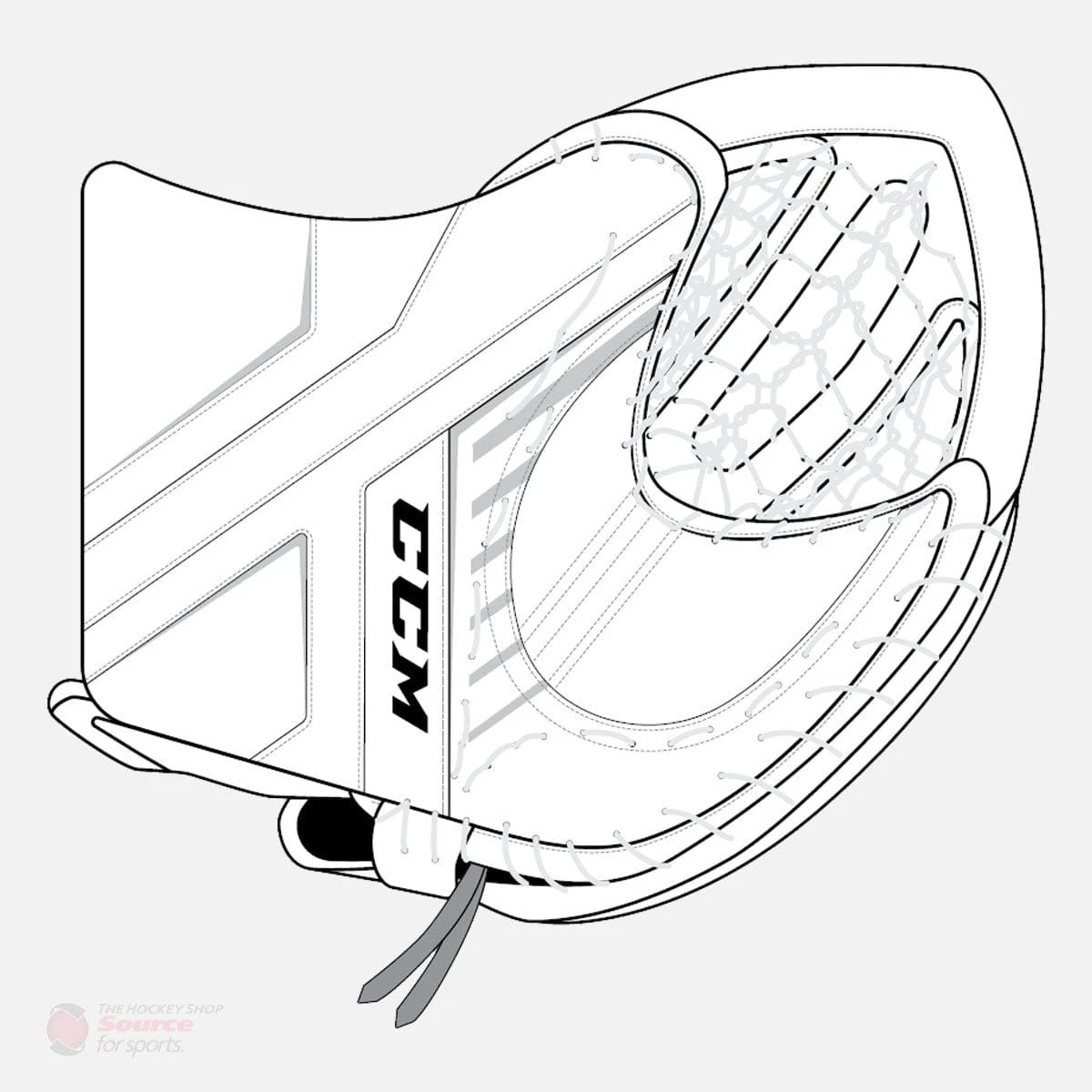 CCM Axis A1.9 Intermediate Goalie Catcher 13 CCM Axis A1.9 Intermediate Goalie Catcher - Image 11