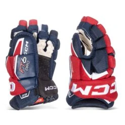 CCM Jetspeed FT6 Pro Junior Hockey Gloves -Hockey Equipment Shop ccm gloves ccm jetspeed ft6 pro junior hockey gloves navy red white 11 30608286646338