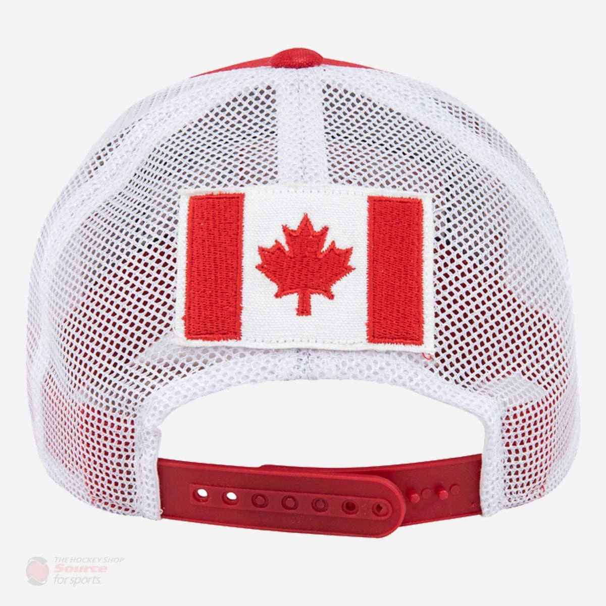 CCM Retro Logo Canada Flag Mesh Trucker Snapback Hat 6 CCM Retro Logo Canada Flag Mesh Trucker Snapback Hat - Image 4