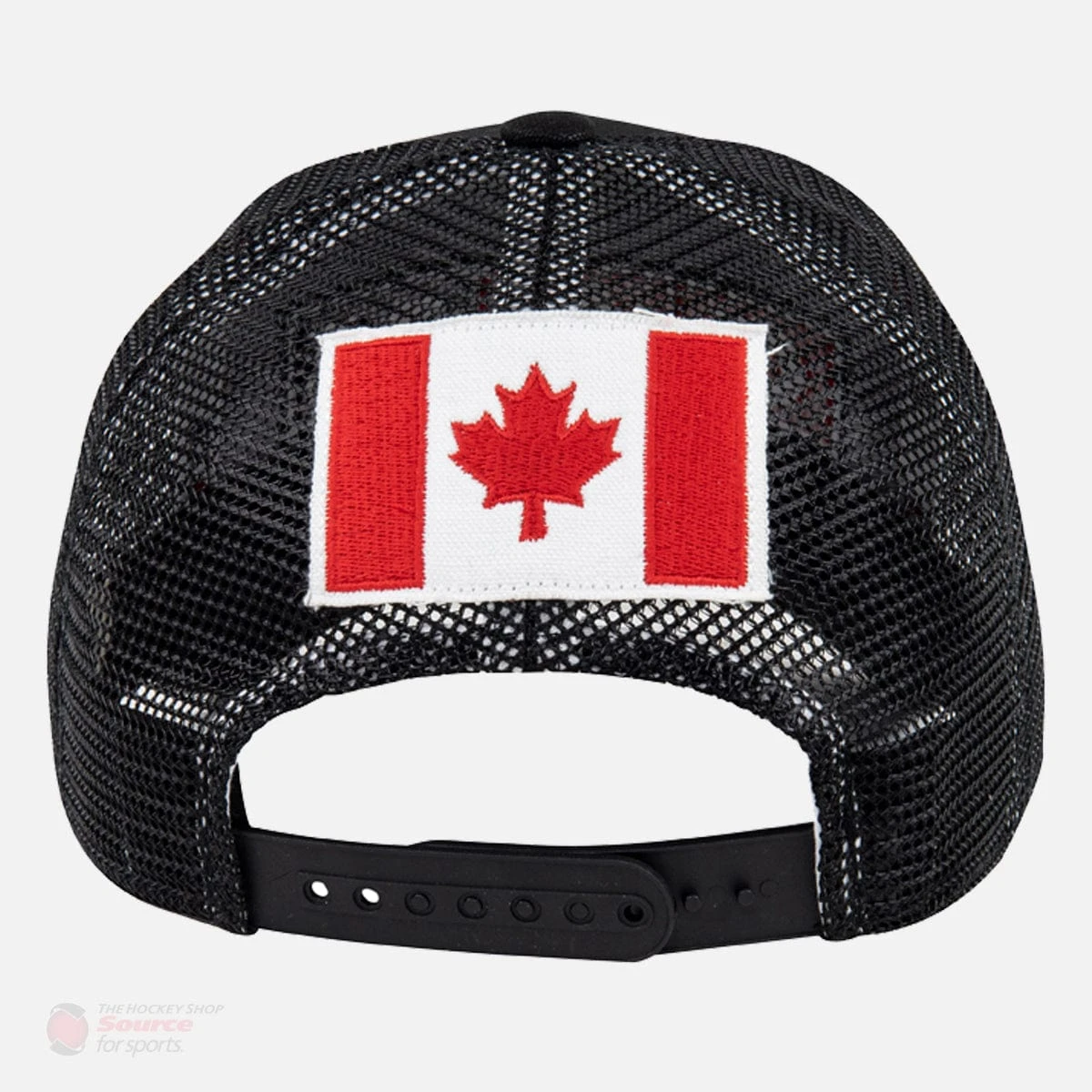 CCM Retro Logo Canada Flag Mesh Trucker Snapback Hat 5 CCM Retro Logo Canada Flag Mesh Trucker Snapback Hat - Image 3