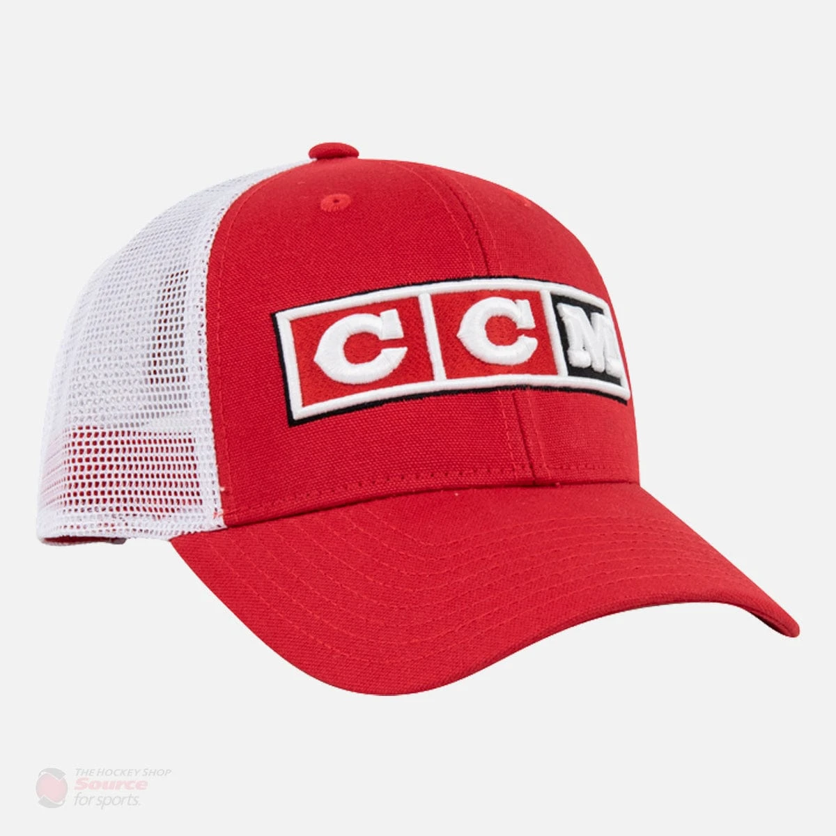 CCM Retro Logo Canada Flag Mesh Trucker Snapback Hat 4 CCM Retro Logo Canada Flag Mesh Trucker Snapback Hat - Image 2