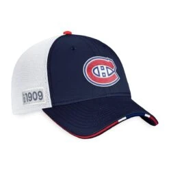 Montreal Canadiens Fanatics Authentic Pro Draft Structured Trucker Hat -Hockey Equipment Shop fanatics hats montreal canadiens fanatics authentic pro draft structured trucker hat osfa 29395799867458