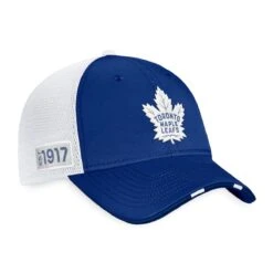 Toronto Maple Leafs Fanatics Authentic Pro Draft Structured Trucker Hat -Hockey Equipment Shop fanatics hats toronto maple leafs fanatics authentic pro draft structured trucker hat osfa 29395798458434