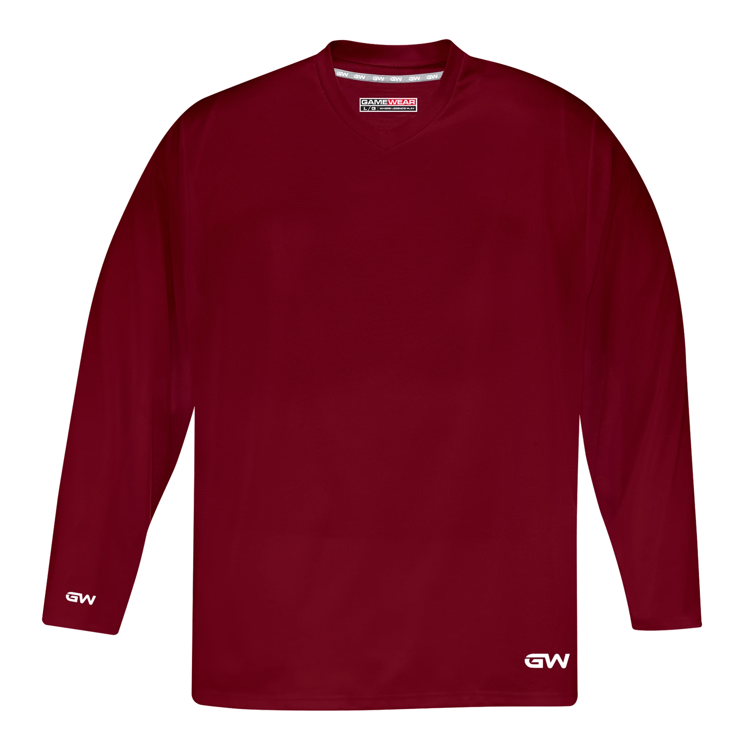 GameWear GW5500 ProLite Series Junior Hockey Practice Jersey - Crimson 3 GameWear GW5500 ProLite Series Junior Hockey Practice Jersey - Crimson