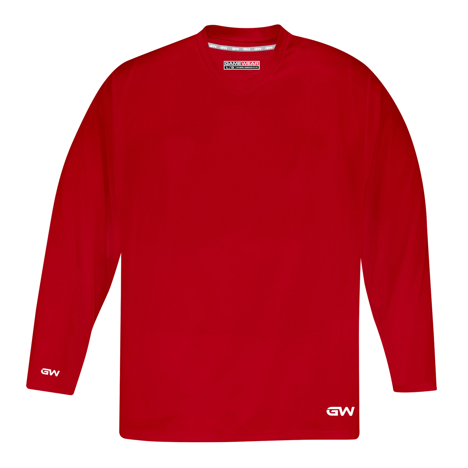 GameWear GW5500 ProLite Series Junior Hockey Practice Jersey - Red 3 GameWear GW5500 ProLite Series Junior Hockey Practice Jersey - Red