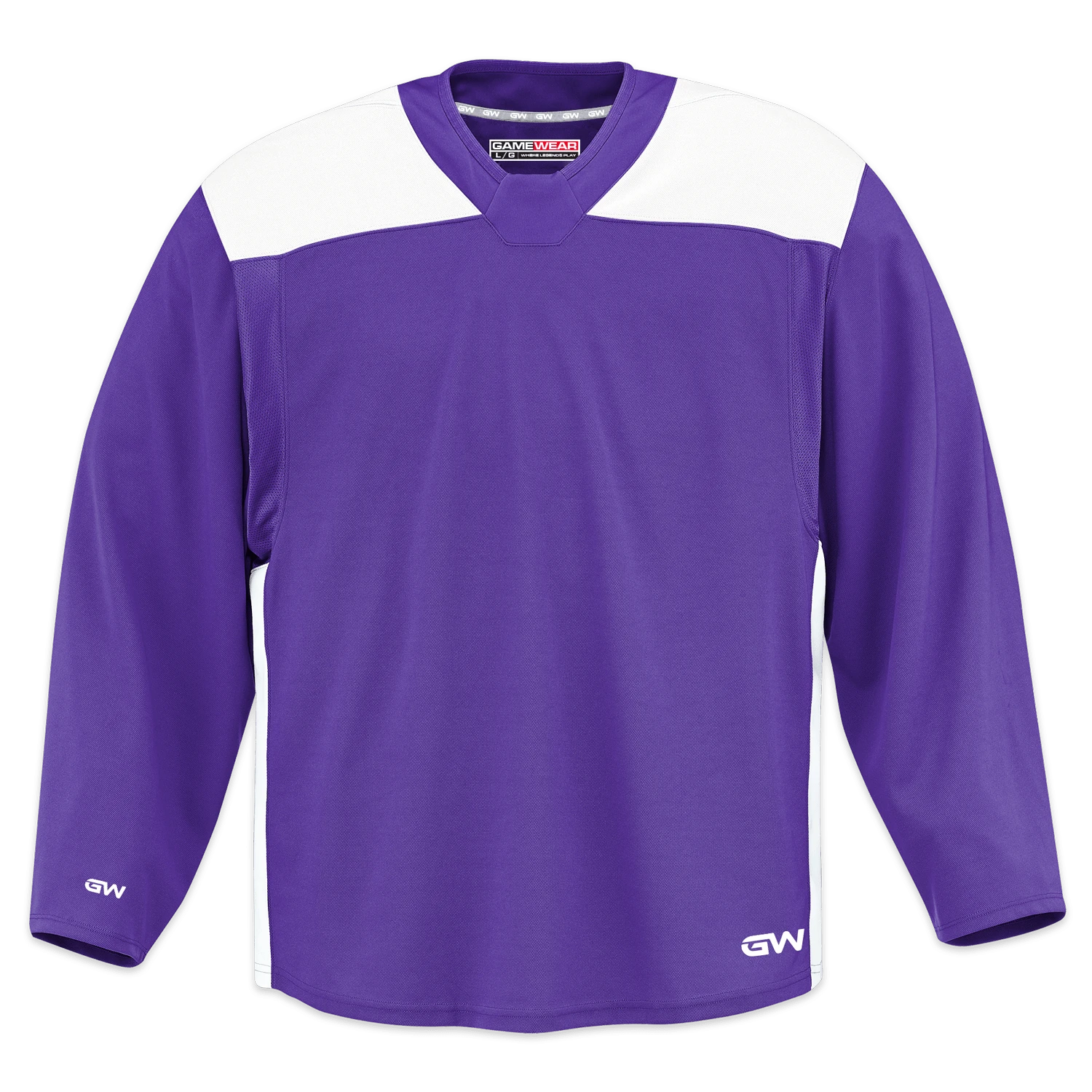 GameWear GW6500 ProLite Series Junior Hockey Practice Jersey - Violet / White 3 GameWear GW6500 ProLite Series Junior Hockey Practice Jersey - Violet / White