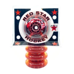 Red Star Rebel Wheels (4-Pack) - Red (74A)