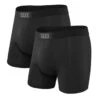 Saxx Ultra Boxers - Black / Black (2 Pack) 2 Saxx Ultra Boxers - Black / Black (2 Pack) -Hockey Equipment Shop saxx underwear saxx ultra boxers black black 2 pack l 29810936643650