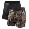 Saxx Vibe Boxers - Black / Camo (2 Pack) 2 Saxx Vibe Boxers - Black / Camo (2 Pack) -Hockey Equipment Shop saxx underwear saxx vibe boxers black camo 2 pack black camo s 29811039699010