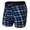 Saxx Vibe Boxers - Blue Flannel Check 2 Saxx Vibe Boxers - Blue Flannel Check -Hockey Equipment Shop saxx underwear saxx vibe boxers blue flannel check black blue s 29811069976642