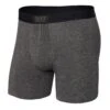 Saxx Vibe Boxers - Graphite Heather -Hockey Equipment Shop saxx underwear saxx vibe boxers graphite heather m 29811126960194