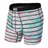 Saxx Vibe Boxers - Multi Vapor Stripe -Hockey Equipment Shop saxx underwear saxx vibe boxers multi vapor stripe white s 28547291349058