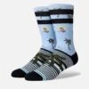 Stance Staple Aloha Monkey Socks -Hockey Equipment Shop stance socks stance staple aloha monkey socks blue m 13963466342466