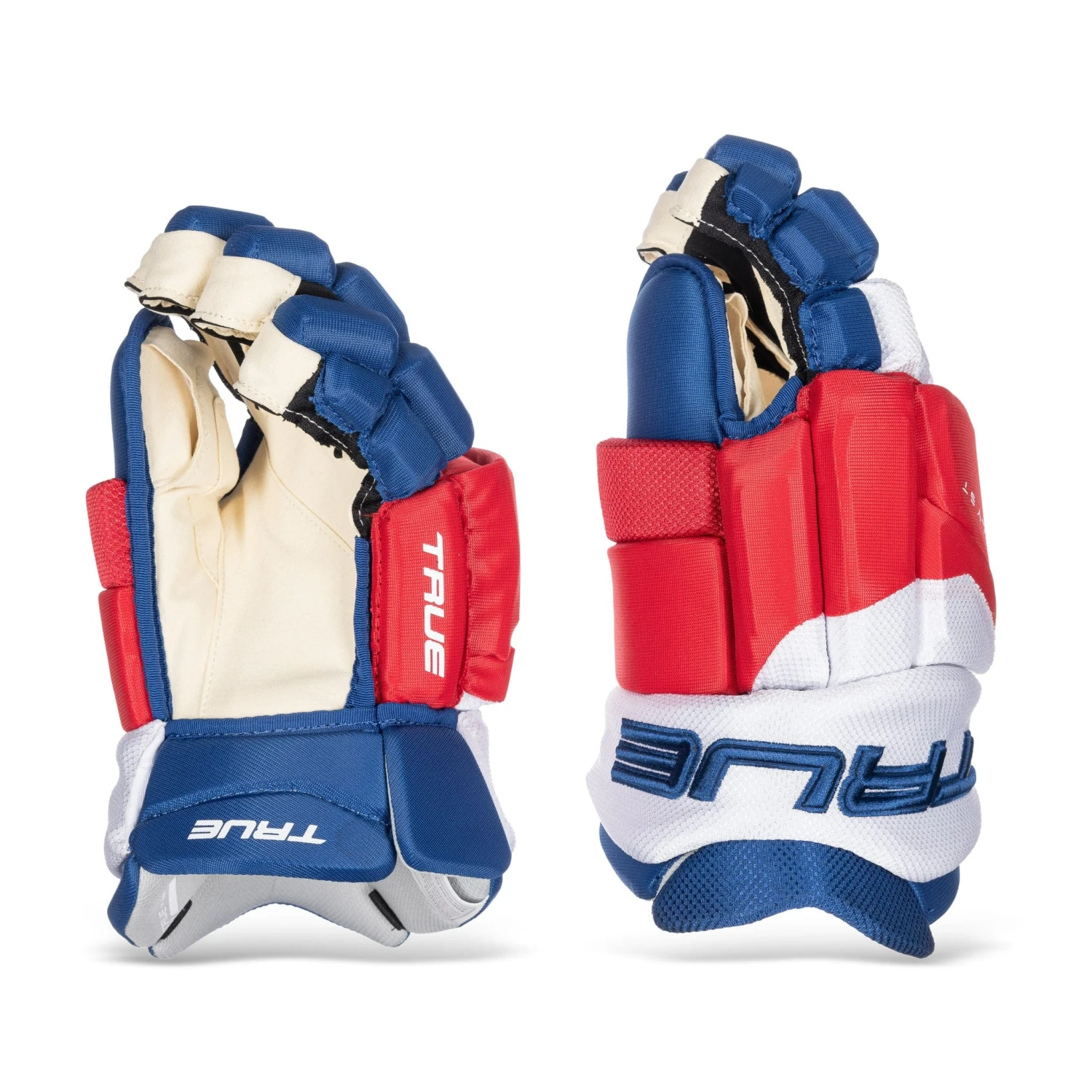 TRUE Catalyst Pro Stock Senior Hockey Glove - New York Rangers 3 TRUE Catalyst Pro Stock Senior Hockey Glove - New York Rangers