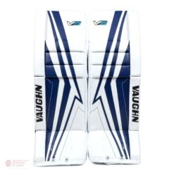 Vaughn Velocity V9 Junior Goalie Leg Pads -Hockey Equipment Shop vaughn leg pads vaughn velocity v9 junior goalie leg pads white blue 24 2 28744338276418