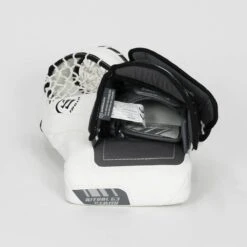 Warrior Ritual G3 Intermediate Goalie Catcher - Demo -Hockey Equipment Shop warrior catchers demo warrior ritual g3 intermediate goalie catcher demo white full right 15202530558018