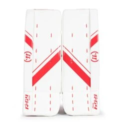 Warrior Ritual G4 Youth Goalie Leg Pads -Hockey Equipment Shop warrior leg pads warrior ritual g4 youth goalie leg pads white red 19 5 28744343158850